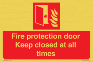FP10634: Fire protection door Keep closed at all times