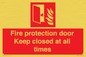 FP10634: Fire protection door Keep closed at all times