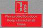 FP10634: Fire protection door Keep closed at all times