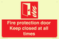 FP10634: Fire protection door Keep closed at all times