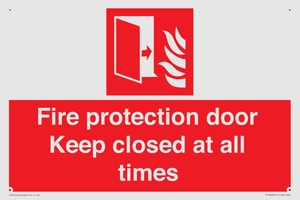 FP10634: Fire protection door Keep closed at all times