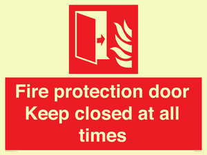 FP10634: Fire protection door Keep closed at all times
