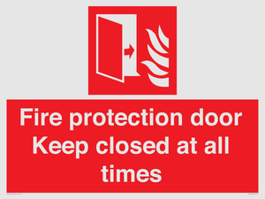 FP10634: Fire protection door Keep closed at all times