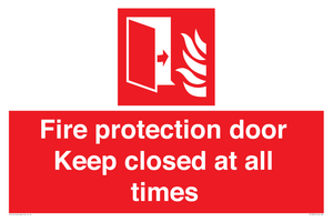 FP10634: Fire protection door Keep closed at all times