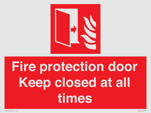 FP10634: Fire protection door Keep closed at all times