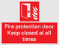FP10634: Fire protection door Keep closed at all times