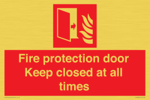 FP10634: Fire protection door Keep closed at all times