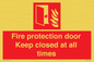 FP10634: Fire protection door Keep closed at all times