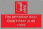 FP10634: Fire protection door Keep closed at all times