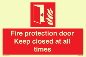 FP10634: Fire protection door Keep closed at all times