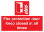 FP10634: Fire protection door Keep closed at all times