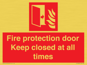 FP10634: Fire protection door Keep closed at all times