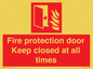 FP10634: Fire protection door Keep closed at all times