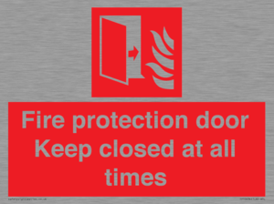 FP10634: Fire protection door Keep closed at all times