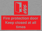 FP10634: Fire protection door Keep closed at all times