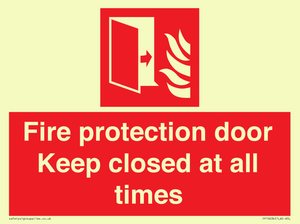 FP10634: Fire protection door Keep closed at all times