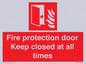 FP10634: Fire protection door Keep closed at all times