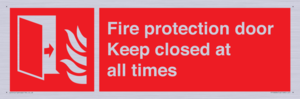 FP10634: Fire protection door Keep closed at all times