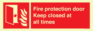 FP10634: Fire protection door Keep closed at all times