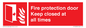 FP10634: Fire protection door Keep closed at all times