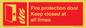 FP10634: Fire protection door Keep closed at all times