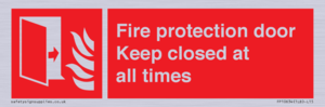 FP10634: Fire protection door Keep closed at all times