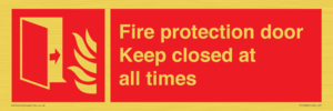 FP10634: Fire protection door Keep closed at all times