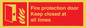 FP10634: Fire protection door Keep closed at all times