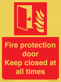 FP10634: Fire protection door Keep closed at all times