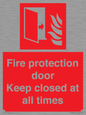 FP10634: Fire protection door Keep closed at all times