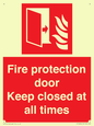 FP10634: Fire protection door Keep closed at all times