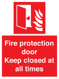FP10634: Fire protection door Keep closed at all times