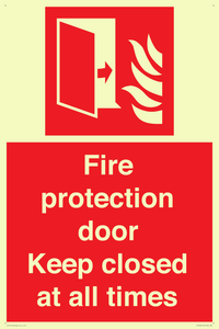 FP10634: Fire protection door Keep closed at all times