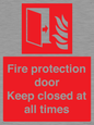 FP10634: Fire protection door Keep closed at all times