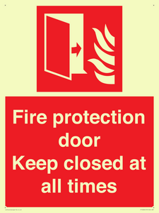 FP10634: Fire protection door Keep closed at all times