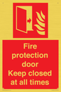 FP10634: Fire protection door Keep closed at all times