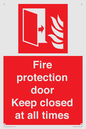 FP10634: Fire protection door Keep closed at all times