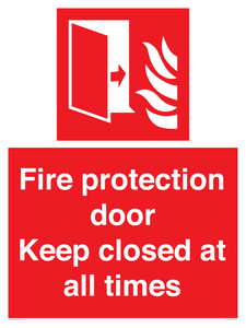 FP10634: Fire protection door Keep closed at all times