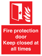 FP10634: Fire protection door Keep closed at all times
