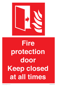 FP10634: Fire protection door Keep closed at all times