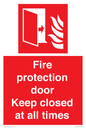 FP10634: Fire protection door Keep closed at all times