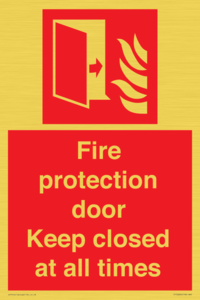 FP10634: Fire protection door Keep closed at all times