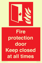 FP10634: Fire protection door Keep closed at all times