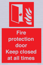 FP10634: Fire protection door Keep closed at all times