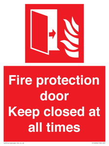 FP10634: Fire protection door Keep closed at all times