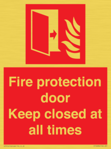 FP10634: Fire protection door Keep closed at all times