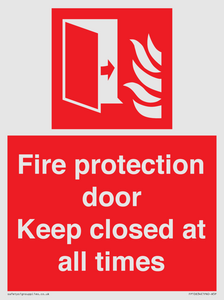 FP10634: Fire protection door Keep closed at all times