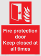 FP10634: Fire protection door Keep closed at all times
