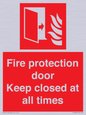 FP10634: Fire protection door Keep closed at all times
