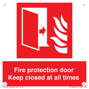 FP10634: Fire protection door Keep closed at all times